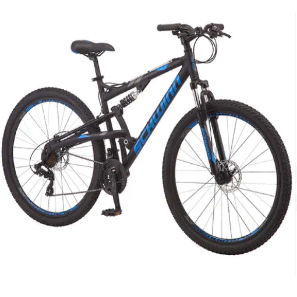 Bicicleta De Montaña Schwinn R29 Matte Black Color Azul