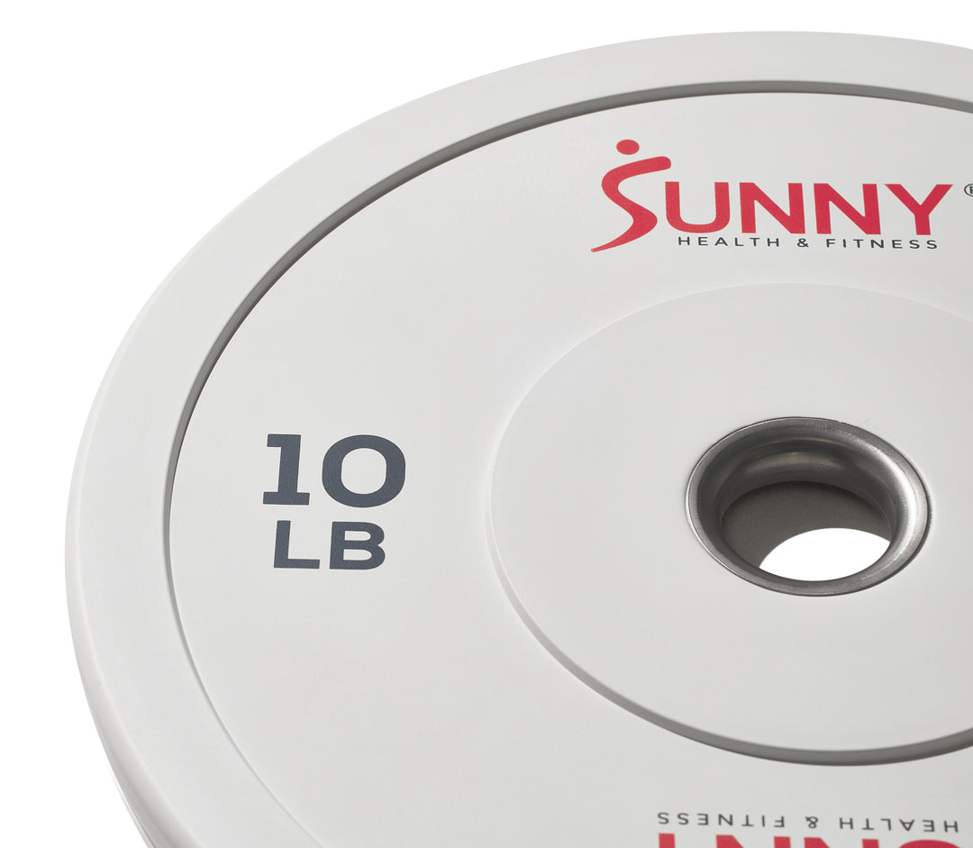 Par de Discos de peso olímpicos de goma 10 libras Sunny Health & Fitness