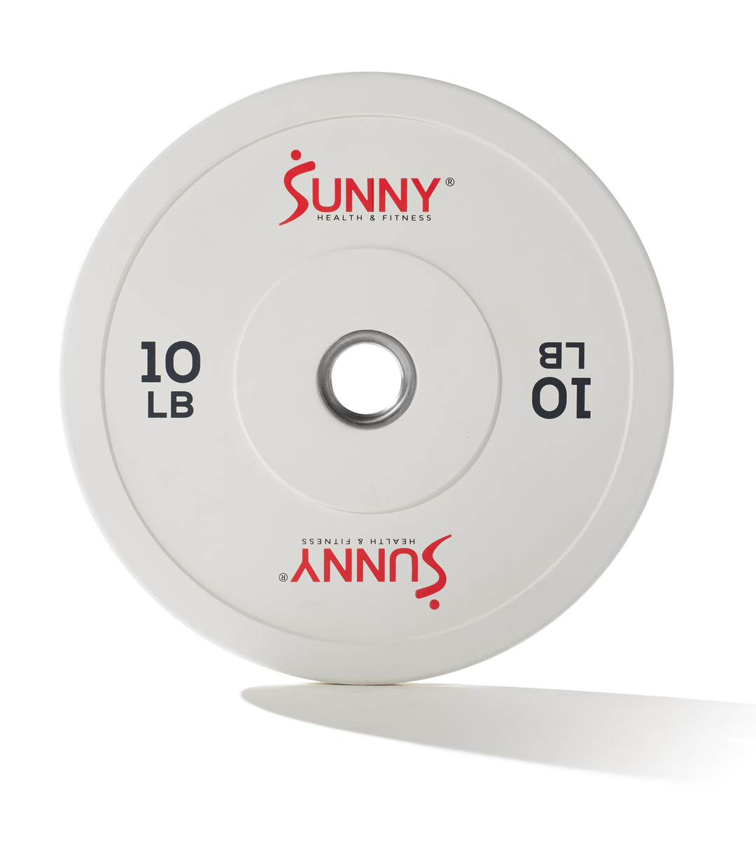 Par de Discos de peso olímpicos de goma 10 libras Sunny Health & Fitness