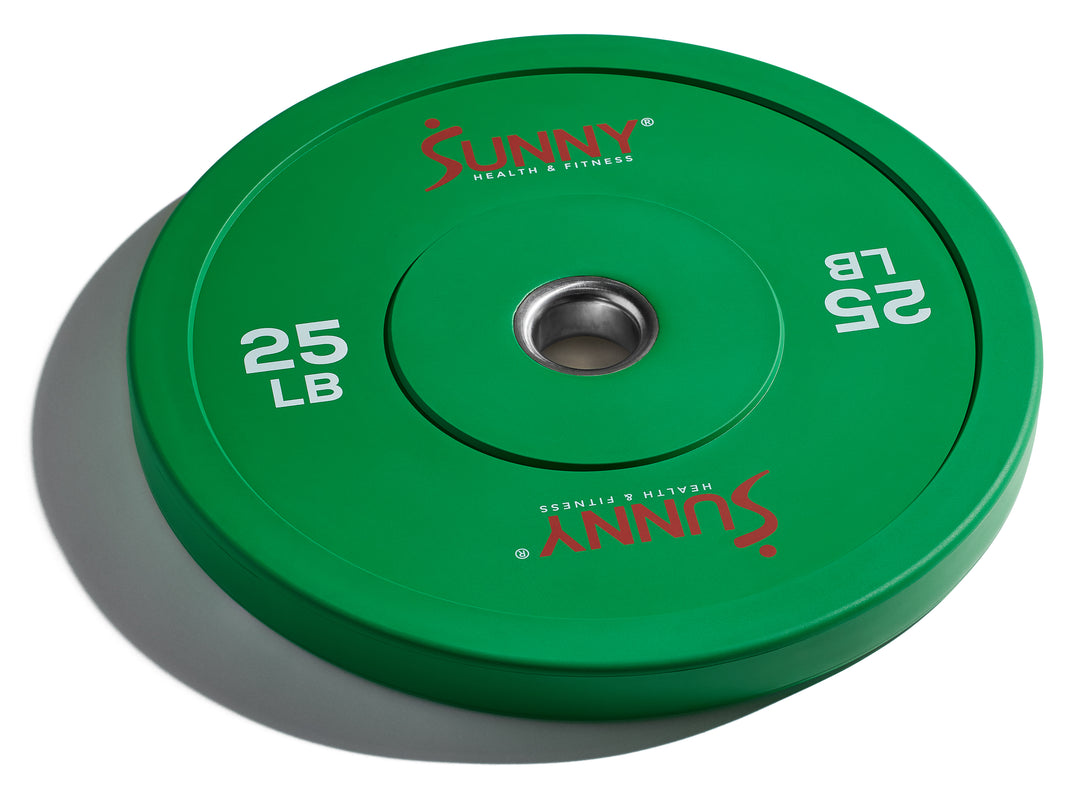 Par de Discos de peso olímpicos de goma 25 LB Sunny Health & Fitness