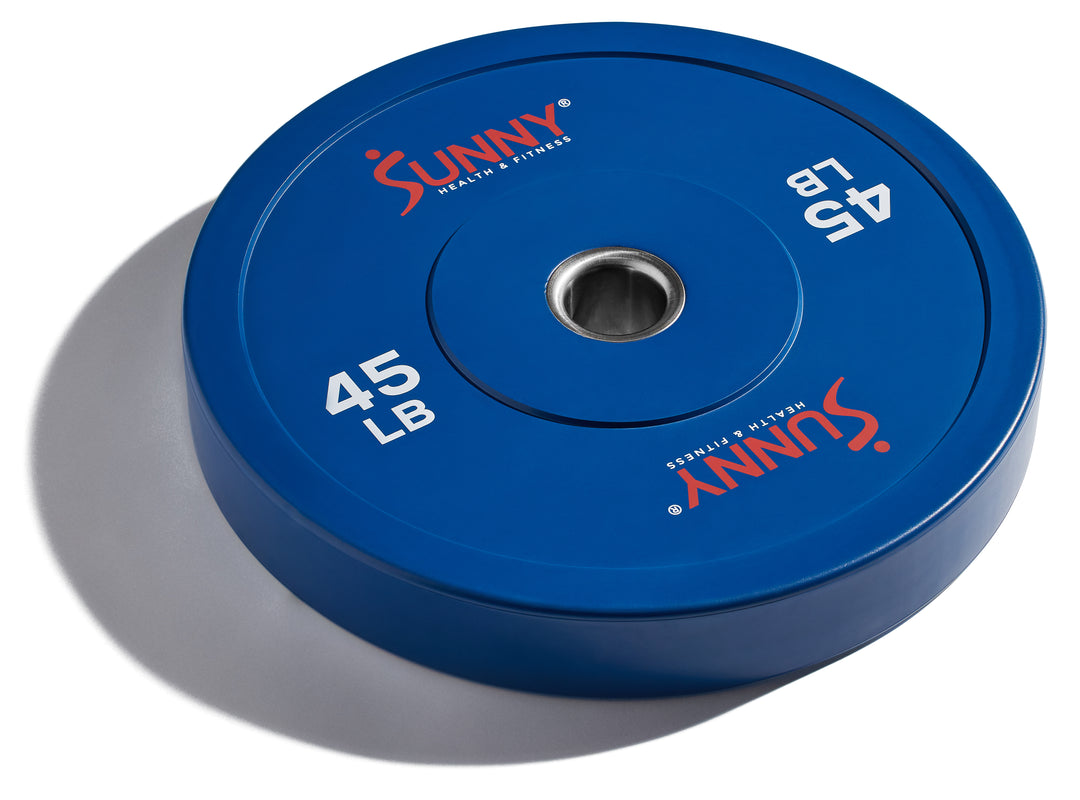 Disco de peso olímpico de goma 45 LB Sunny Health & Fitness