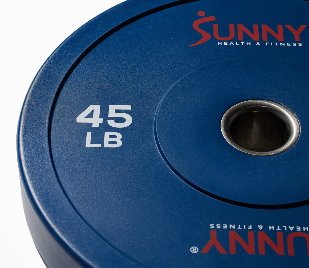 Disco de peso olímpico de goma 45 LB Sunny Health & Fitness