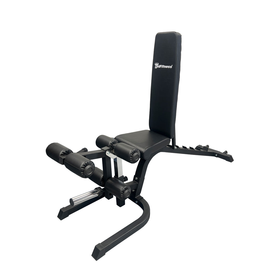 Banco Unifitness Ajustable Con Ejercitador De Pierna