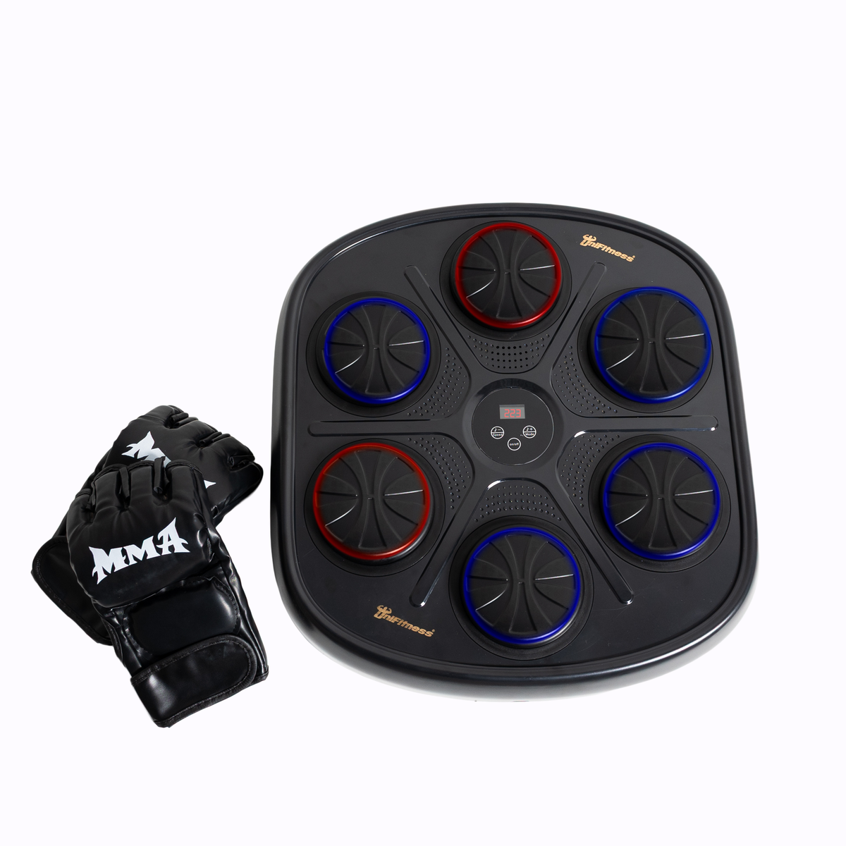 Máquina De Boxeo Inteligente Con Música Marca Unifitness Negro ...