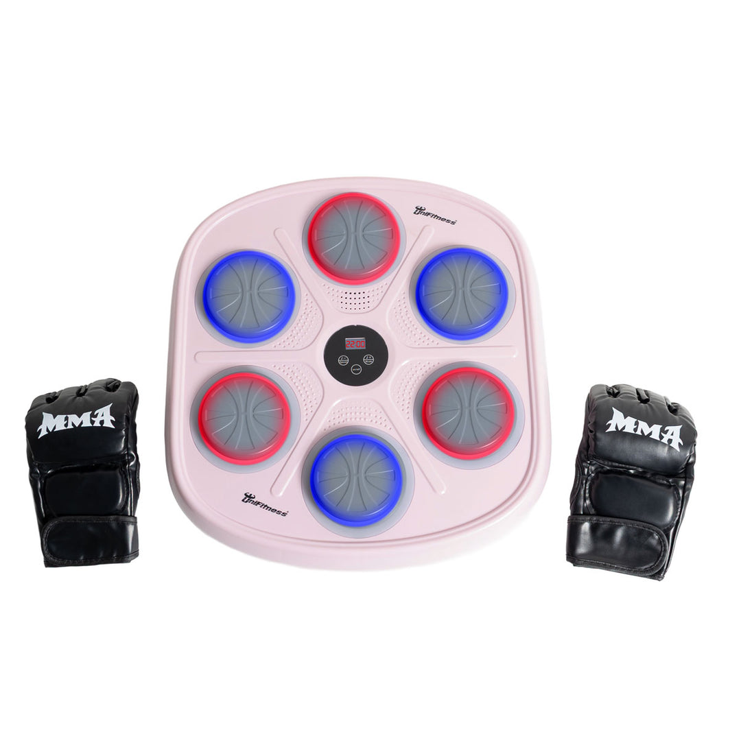 Máquina De Boxeo Inteligente Con Música Marca Unifitness Rosa