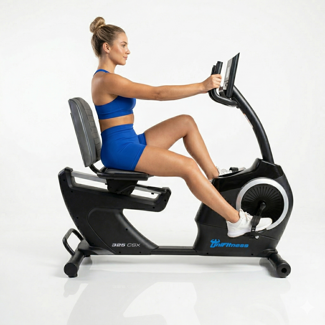 Bicicleta Recumbente Unifitness 325 Csx Color Negro