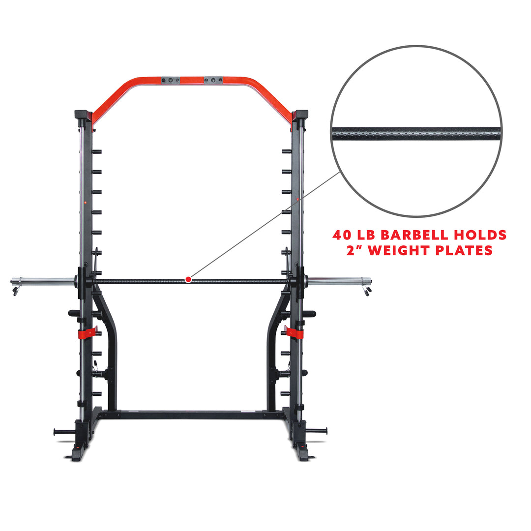 Jaula de fuerza con racks para sentadillas Sunny Health