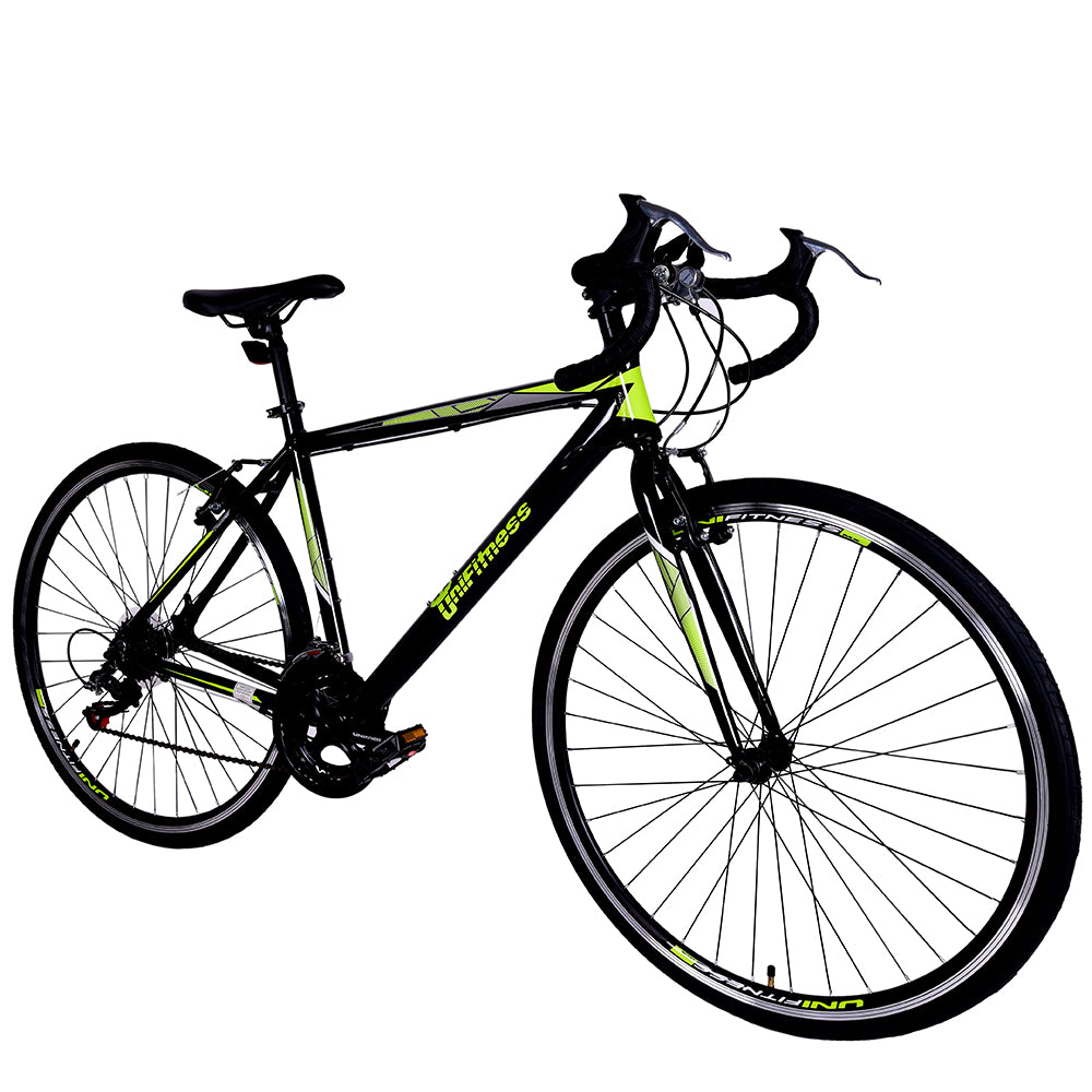 Bicicleta De Ruta Unifitness R700 14v Cambios Shimano Negro